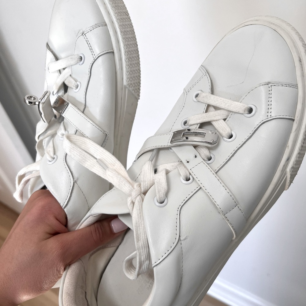Hermes sneaker men white